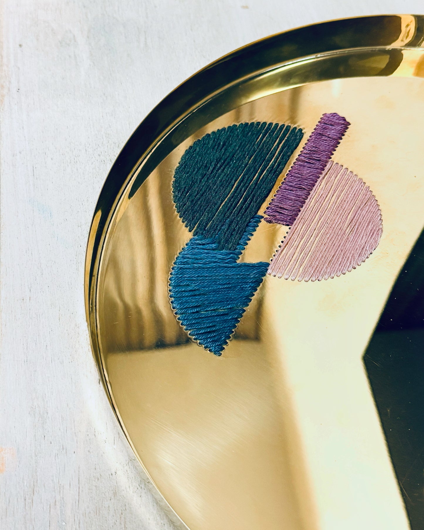 Brass Serving Tray - 45 cm with base