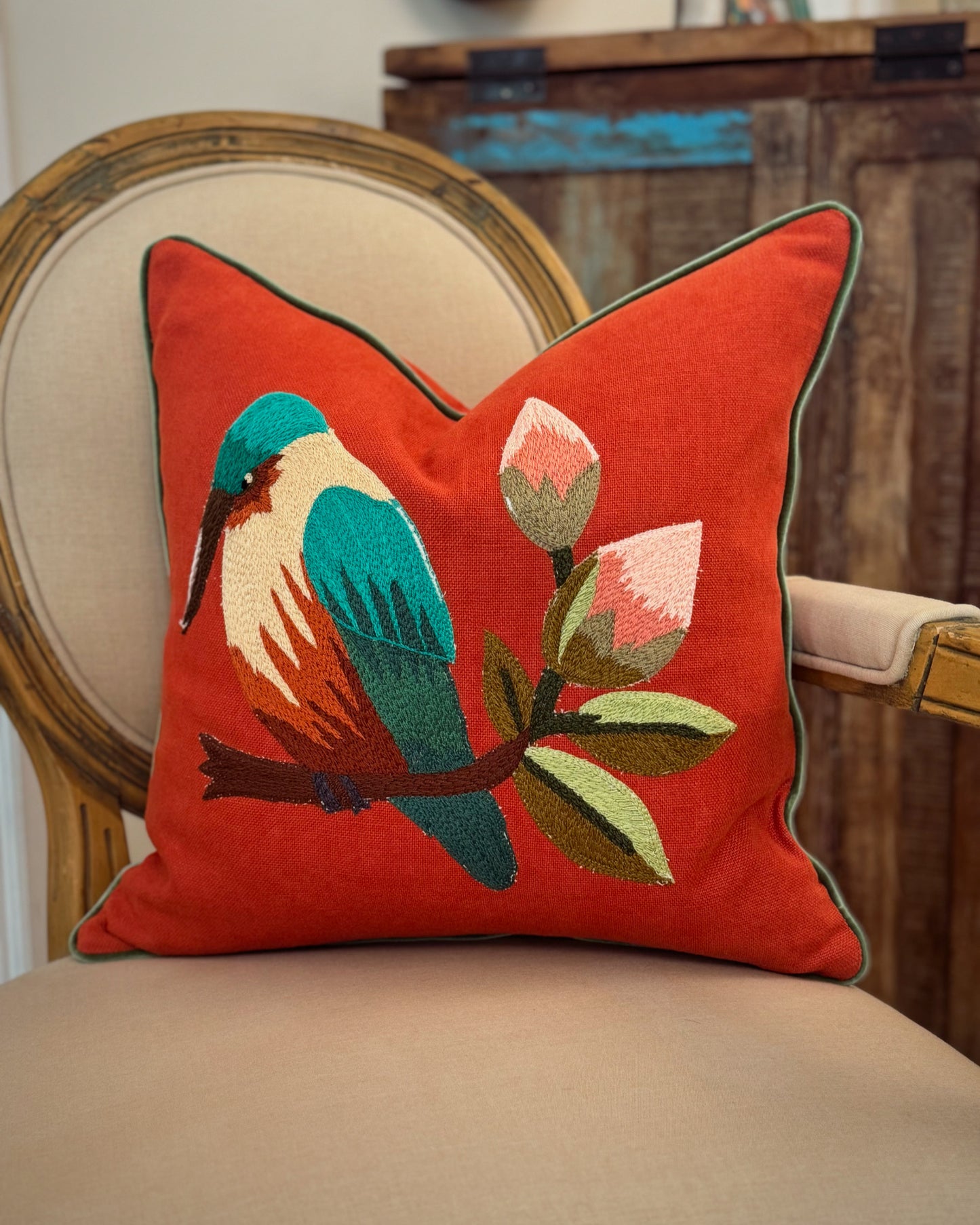 Feathered Dreams Cushion - Charming Feathers