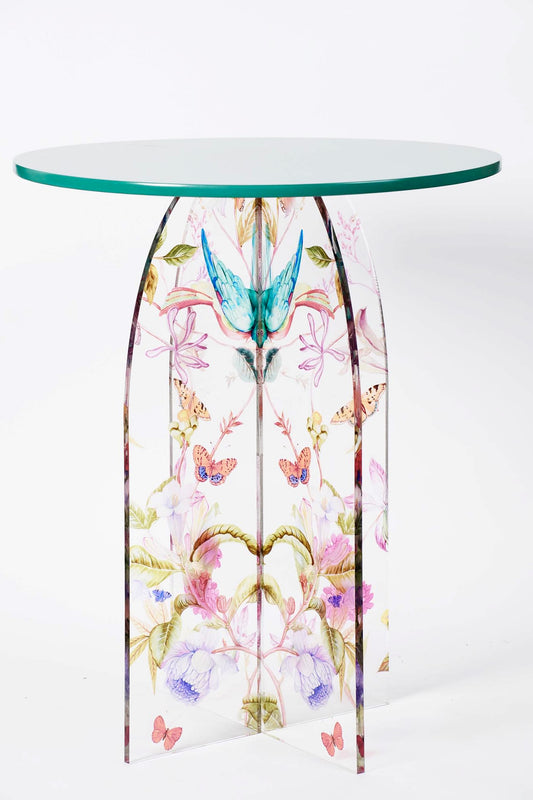 Feathered Dreams Side Table Green