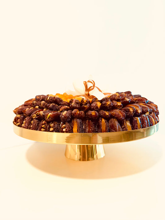 Brass Serving Tray - with base 35 cm