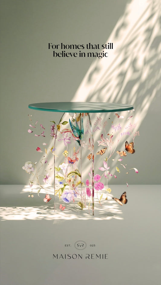 Feathered Dreams Side Table Green