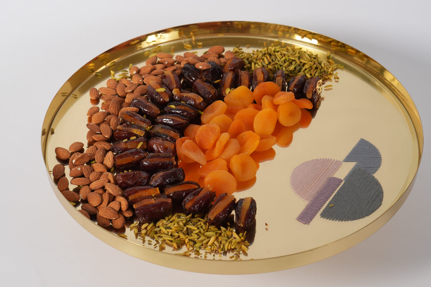 Brass Serving Tray - 45 cm with base