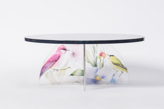 Feathered Dreams Serving Platter Navy Blue