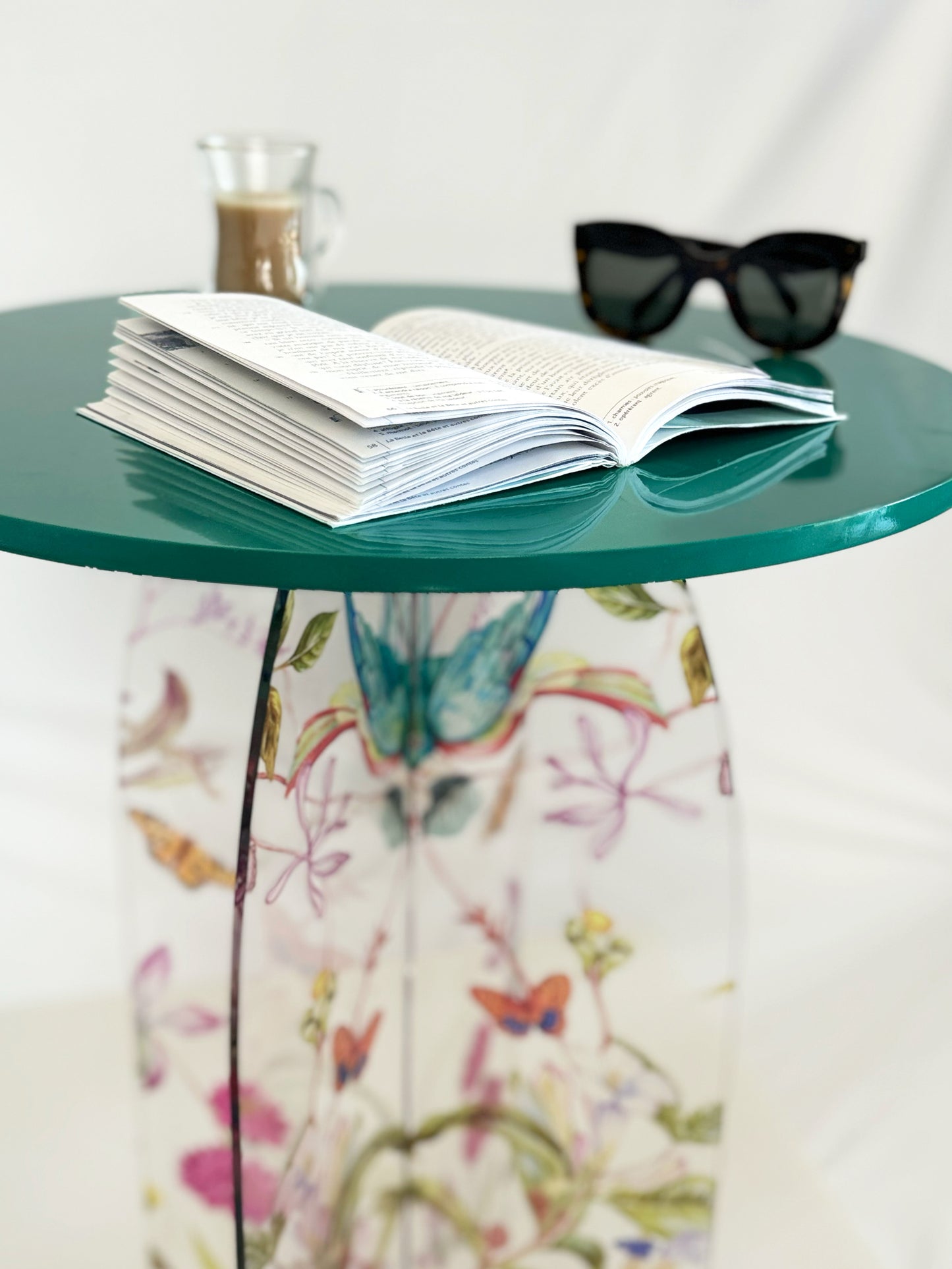 Feathered Dreams Side Table Green