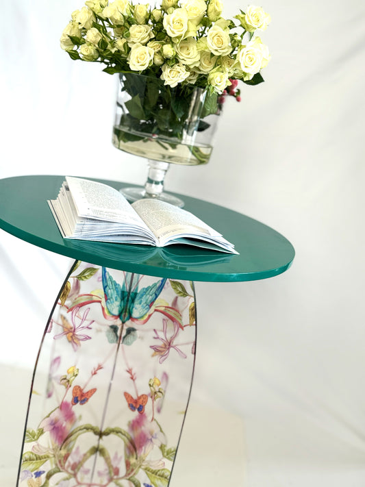 Feathered Dreams Side Table Green