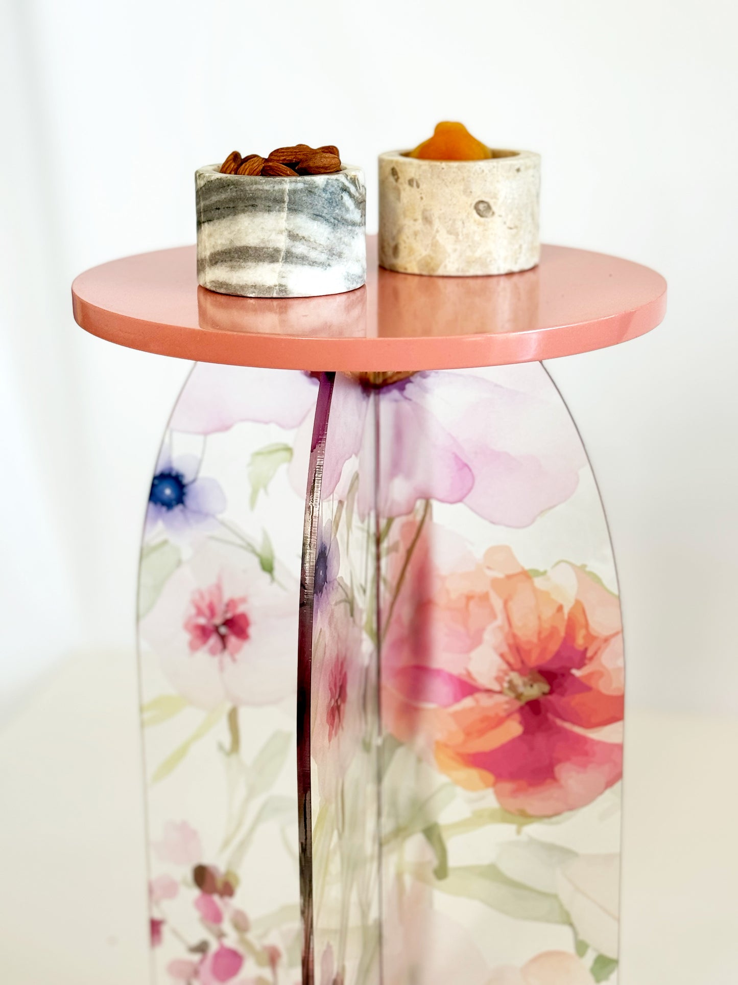 Feathered Dreams Side Table Peach