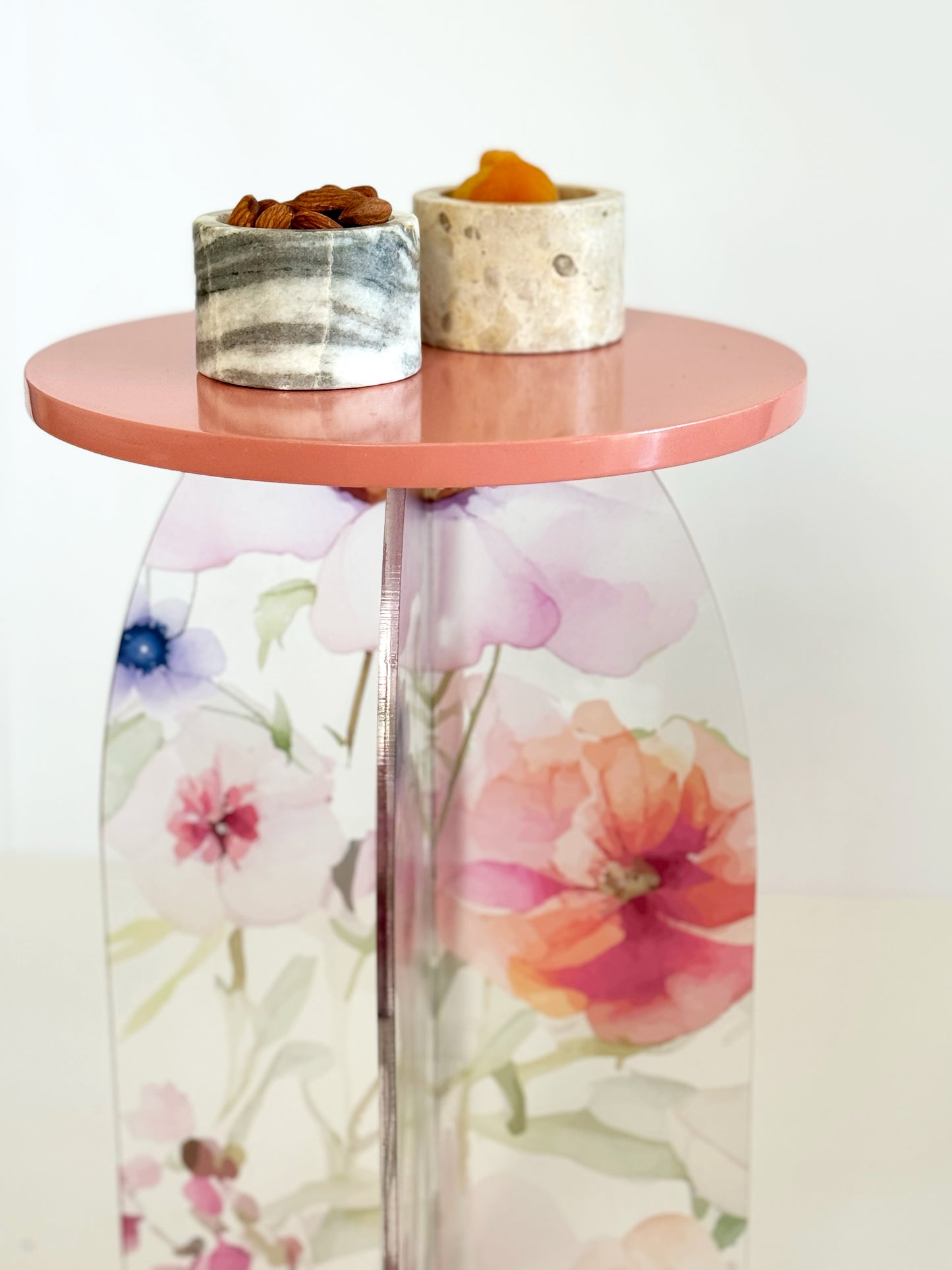 Feathered Dreams Side Table Peach